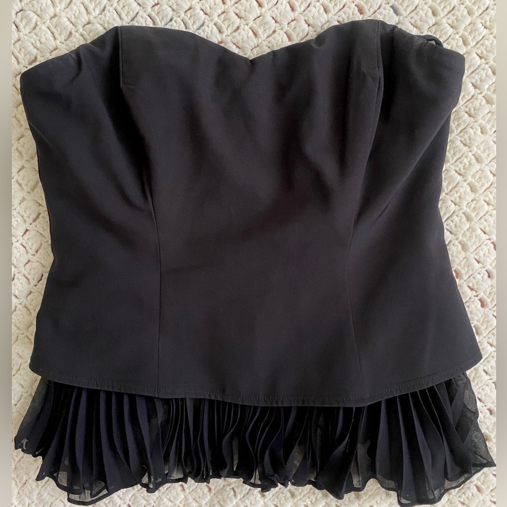 🖤GUESS BUSTIER-TUB TOP / BLACK / SIZE M /🪭FAN STYLE BOTTOM🖤